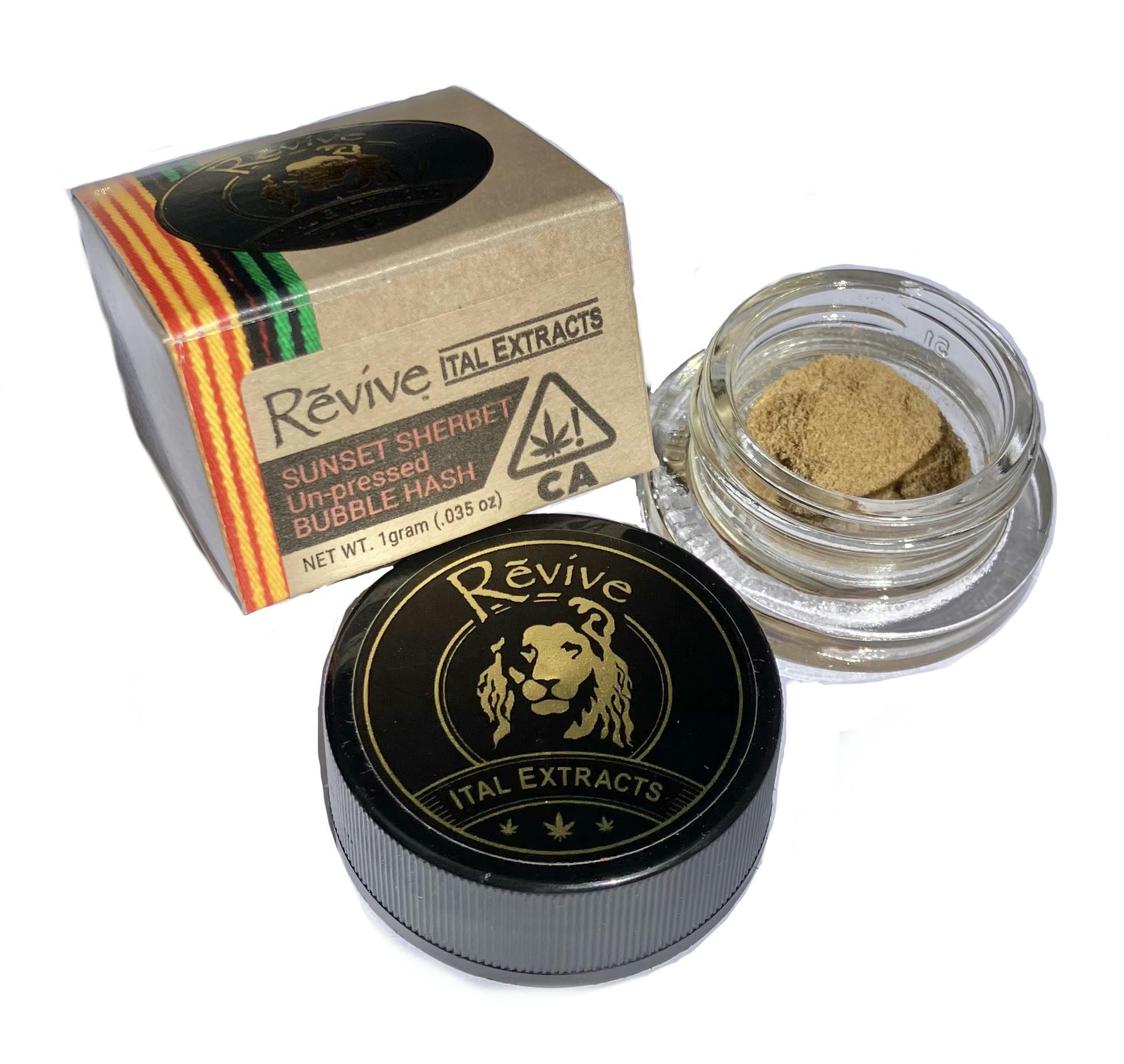Revive Pure Life - Sunset Sherbet Unpressed Bubble Hash (1g) - 1