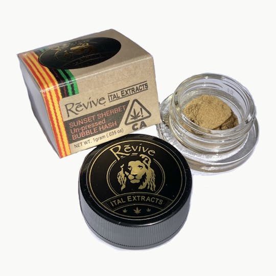 Revive Pure Life - Sunset Sherbet Unpressed Bubble Hash (1g) - 1