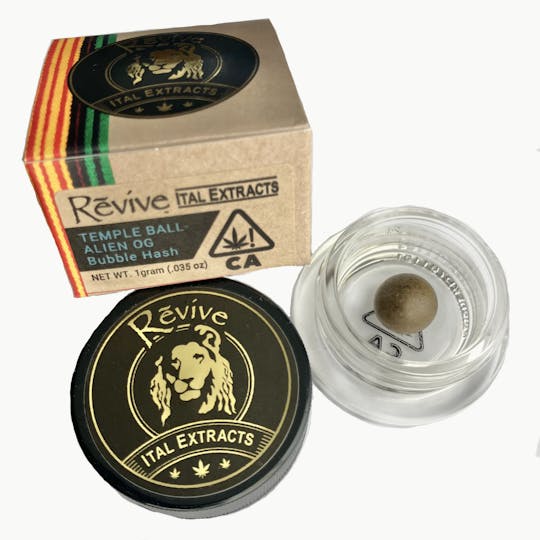 Revive Pure Life - Temple Ball- Alien OG Bubble Hash - 1