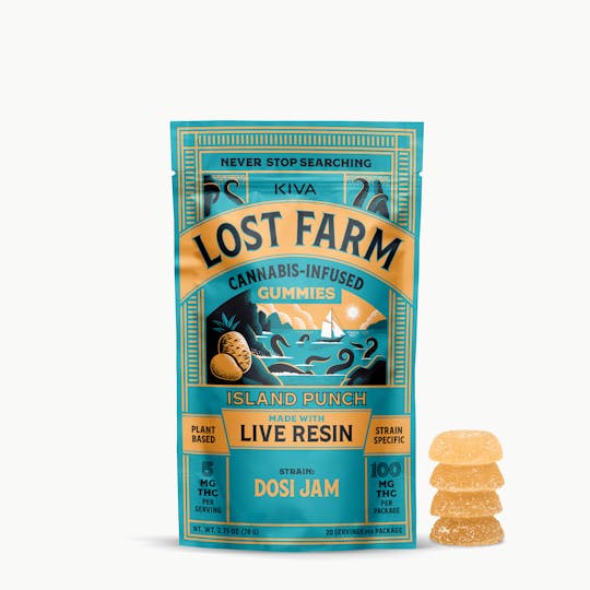 Kiva Confections - Lost Farm Island Punch x Dosi Jam Gummies - 1