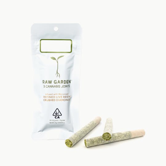 Raw Garden - Apple Fritter RLR™ Crushed Diamonds Infused (3) 0.5g Joints - 1