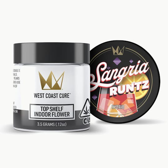 West Coast Cure - Sangria Runtz - 3.5G Top Shelf Indoor Flower - 1