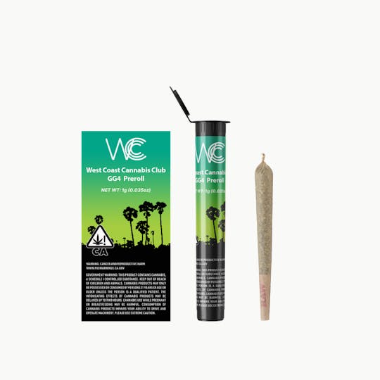 West Coast Cannabis Club - WCCC | GG4 Preroll 1g - 1