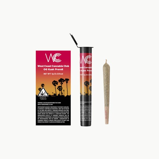 West Coast Cannabis Club - WCCC | OG Kush Preroll 1g - 1