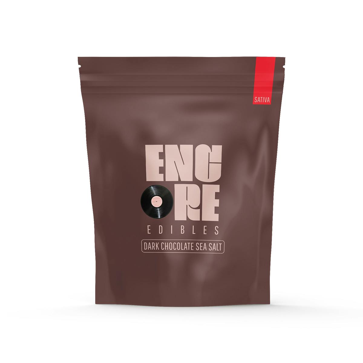Encore Edibles - Dark Chocolate Sea Salt - Sativa [20pk] (100mg) - 1