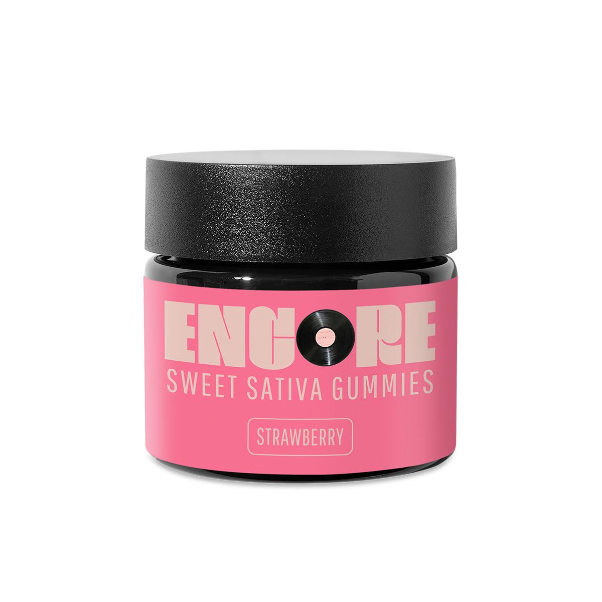 Encore Edibles - Strawberry Gummy - Sativa [10pk] (110mg) - 1