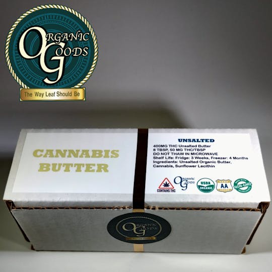 Organic Goods - Organic Goods Cannabis Butter Unsalted Chem Dawg 400 MG - 1