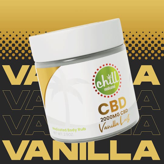 Chill Medicated - 2000mg CBD | Vanilla Lust Body Rub | MED - 1
