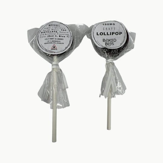 Indico - 100mg Grape Lollipop -Baked Bliss - 1