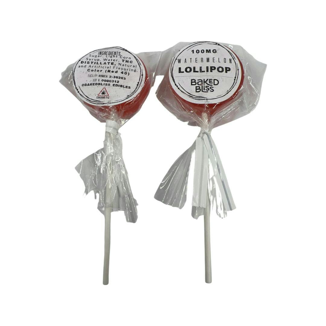 Indico - 100mg Watermelon Lollipop -Baked Bliss - 1