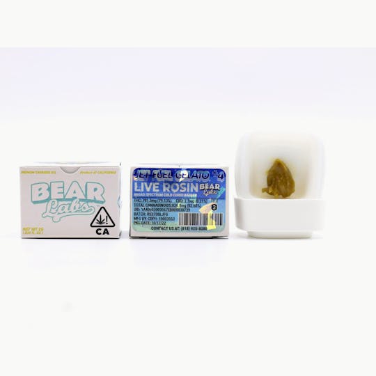Bear Labs - Jet Fuel Gelato #4 T3 Live Rosin - 1g - 1