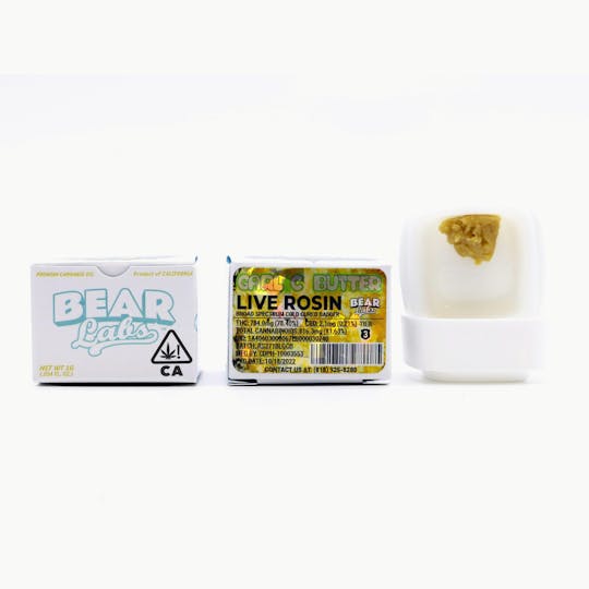 Bear Labs - Garlic Butter T3 Live Rosin - 1g - 1