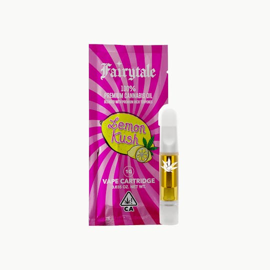 Fairytale - FAIRYTALE | 1 Gram Premium Vape Cartridge- Lemon Kush - 82% THC - 1