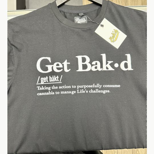 Bak'd - Get Bak'd Definition & Meaning T-Shirt -Black/White - 1