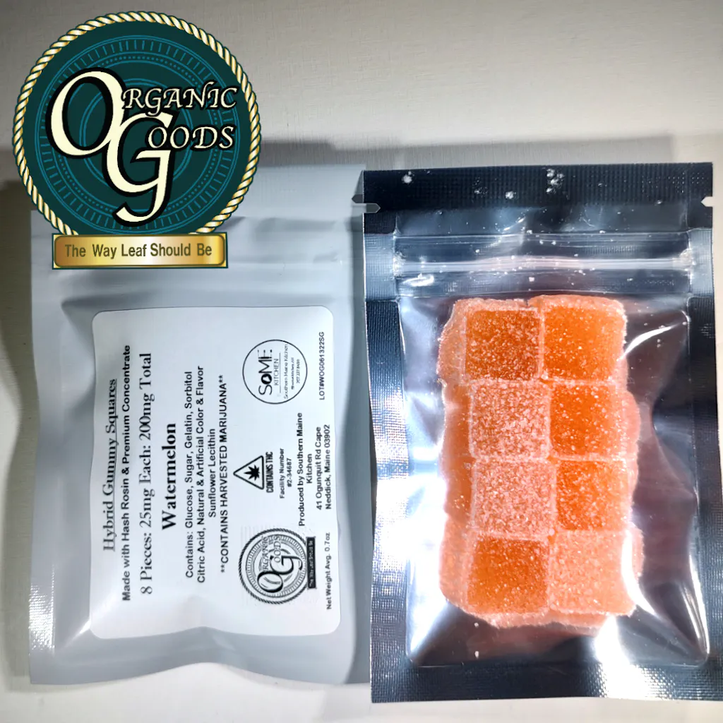 OG Gummies w/Hash Rosin & Premium Concentrates Hybrid Watermelon 200 MG ...
