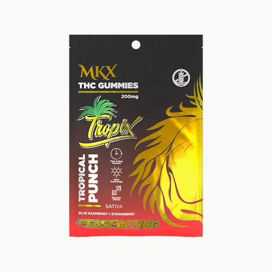 MKX Oil Co - MKX Tropix Gummies (Tropical Punch) 200mg - 1