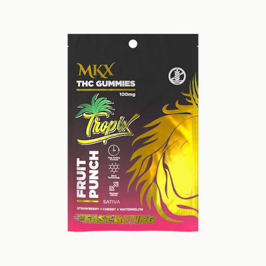 MKX Oil Co - MKX Tropix Gummies (Fruit Punch) 100mg - 1