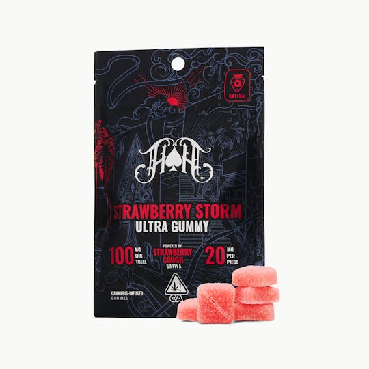 Heavy Hitters - Strawberry Storm | Sativa - Ultra Pure Gummies - 100mg THC - 1