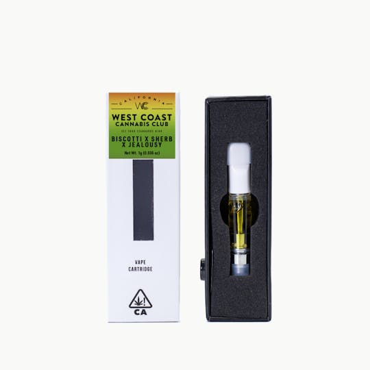 West Coast Cannabis Club - WCCC | Biscotti x Sherb x Jealousy Cartridge 1g - 1
