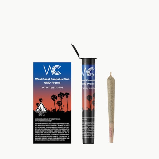 West Coast Cannabis Club - WCCC | GMO Preroll 1g - 1