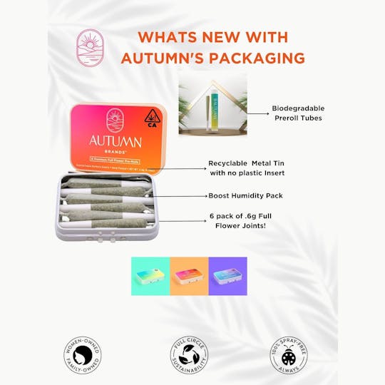 Autumn Brands - Legendary OG Preroll 6 Pack (.6g each) - 1