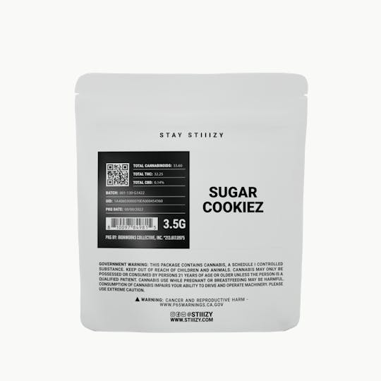 STIIIZY - - SUGAR COOKIEZ - 3.5G White Label Mylar - 1