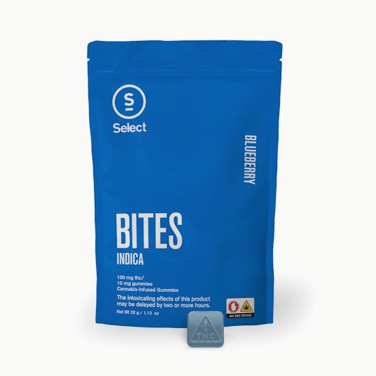 Select - Blueberry Classic Bites 10pk (100mg) | Indica - 1