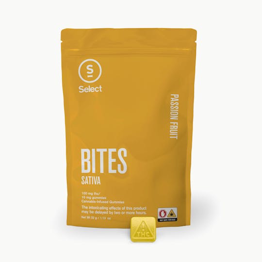 Select - Passion Fruit Classic Bites 10pk (100mg) | Sativa - 1