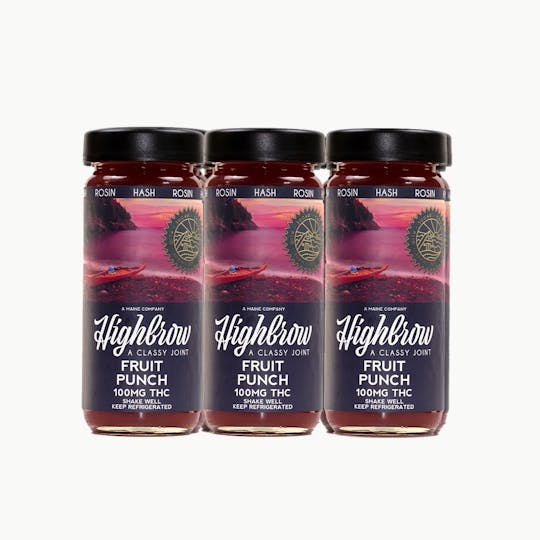 Highbrow - Highbrow Hash Rosin Fruit Punch Drink 100mg - Adult Use - 1