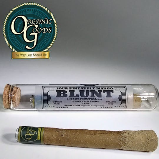 Organic Goods - Organic Goods TF Blunt Dipped in Badder & Kief Sour Pineapple Mango 2.8 G - 1