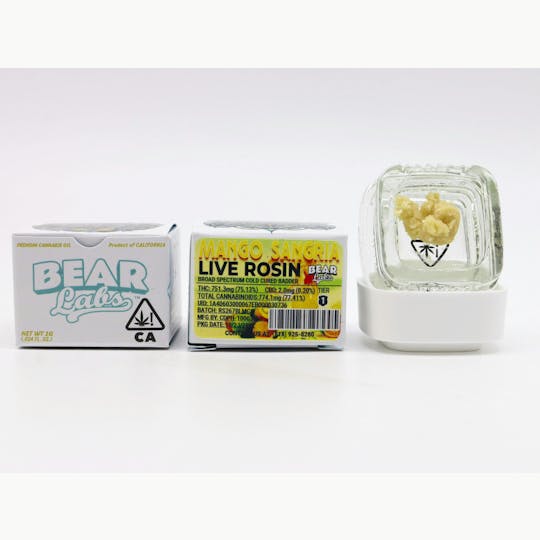 Bear Labs - Mango Sangria T1 Live Rosin - 1g - 1
