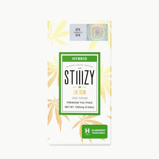 STIIIZY - Vape Cartridge - BLUEBERRY PANCAKES 1G Live Resin Pod - STIIIZY - 1