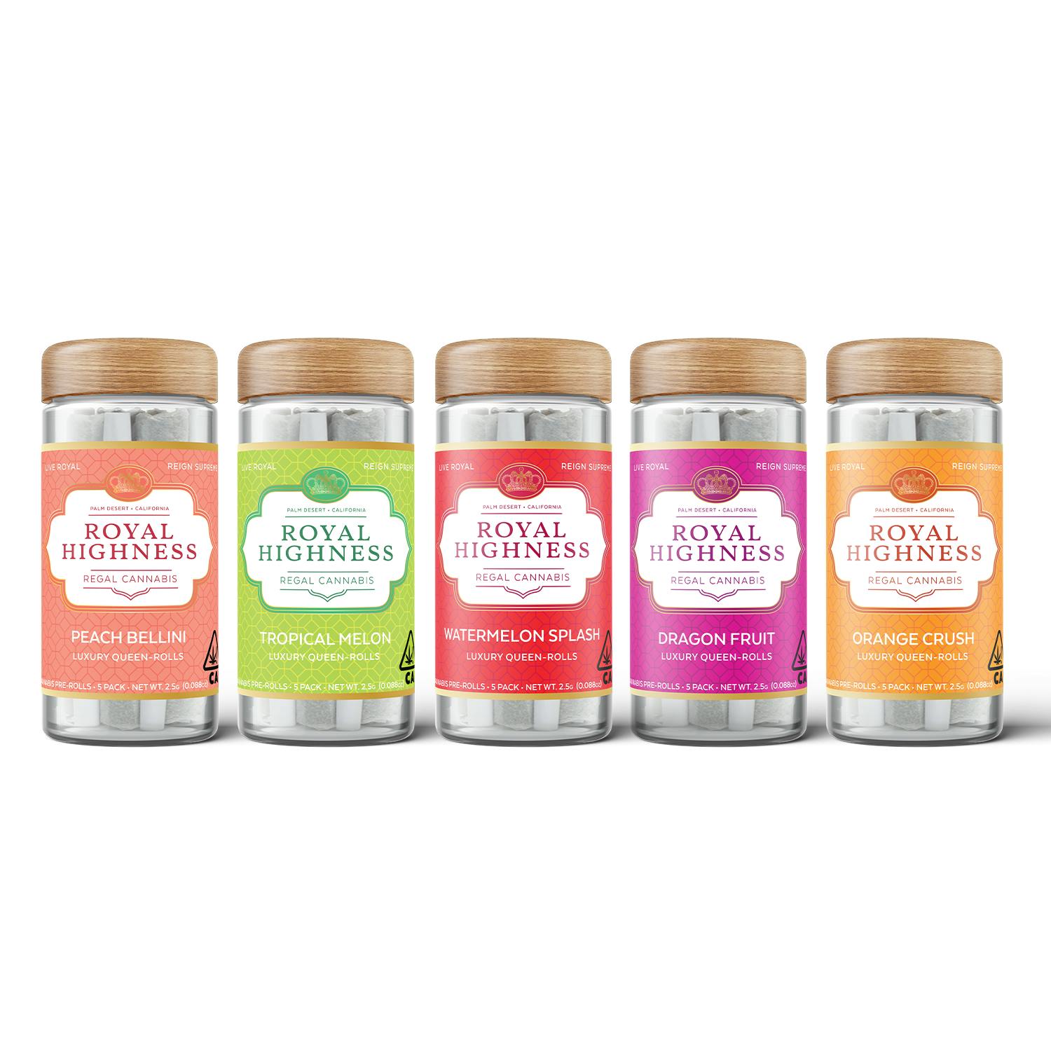 Royal Highness - Luxury Queen-Rolls Peach Bellini 2.5g - 1