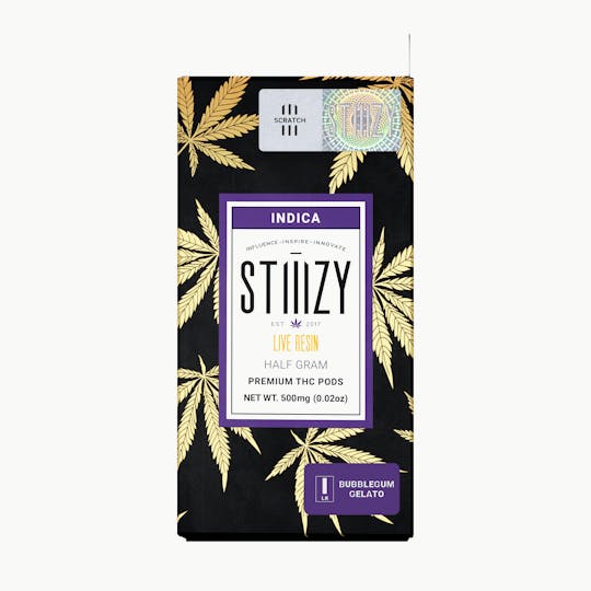 STIIIZY - Vape Cartridge - BUBBLEGUM GELATO .5G Live Resin Pod - STIIIZY - 1