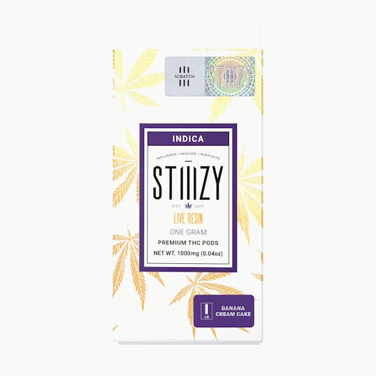 STIIIZY - Vape Cartridge - BANANA CREAM CAKE 1G Live Resin Pod - STIIIZY - 1