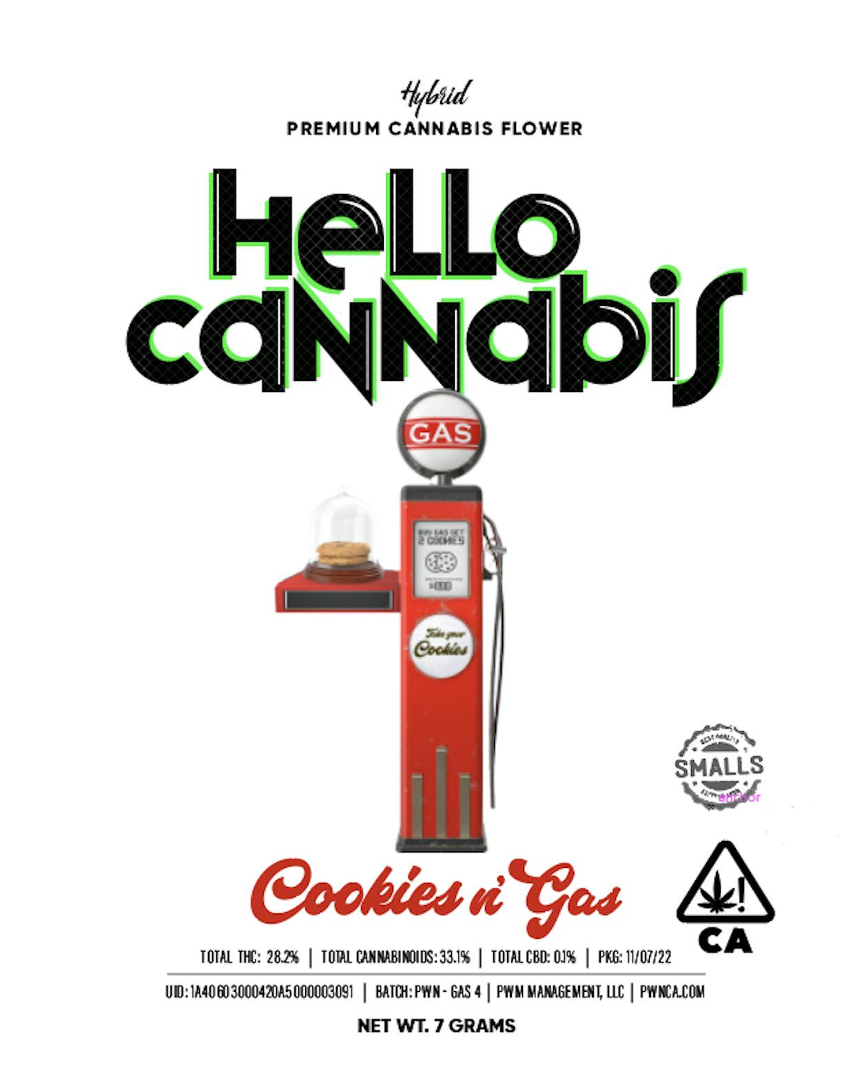 Hello Cannabis - Hello Cannabis - Cookies n' Gas (H) - smalls [7G] - 1