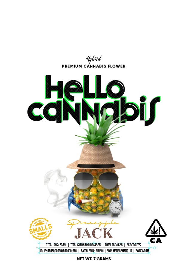 Hello Cannabis - Hello Cannabis - Pineapple Jack (H) - smalls [7G] - 1