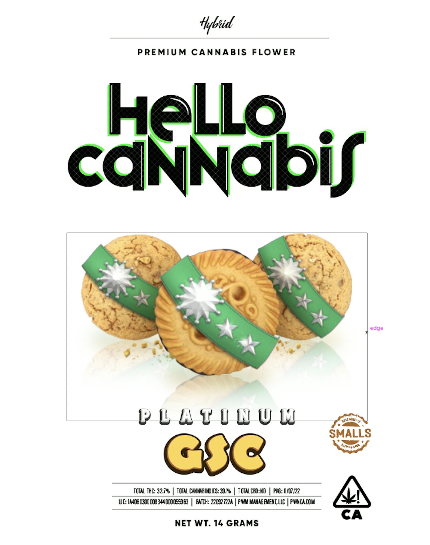 Hello Cannabis - Hello Cannabis - Platinum GSC (H) - smalls [14G] - 1