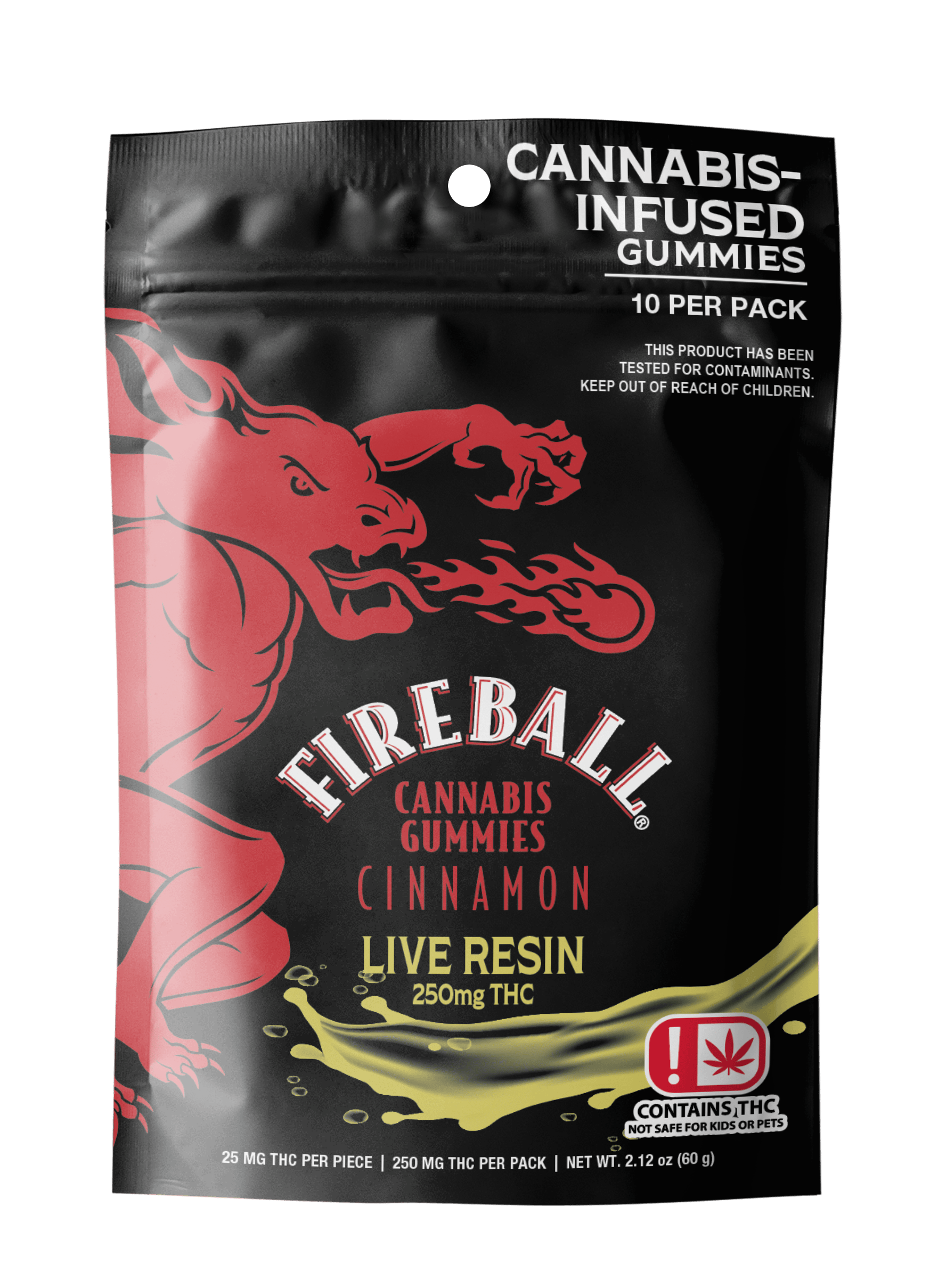 Smokiez Edibles - Smokiez + Fireball Cannabis® Live Resin Gummies | 250mg | 10ct | 25mg/ea - 1