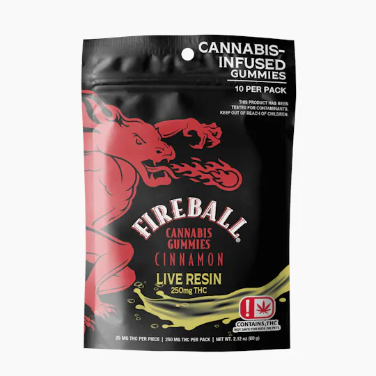 Smokiez Edibles - Smokiez + Fireball Cannabis® Live Resin Gummies | 250mg | 10ct | 25mg/ea - 1
