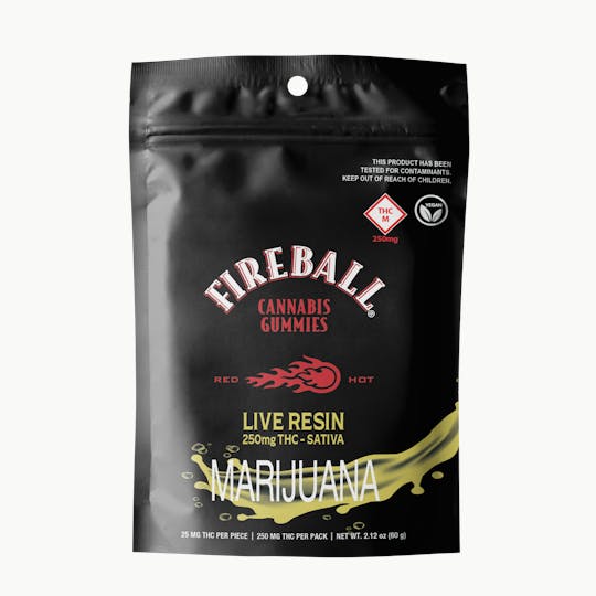 Smokiez Edibles - Fireball Whisky® 250mg THC Live Resin Cannabis Gummies - 1