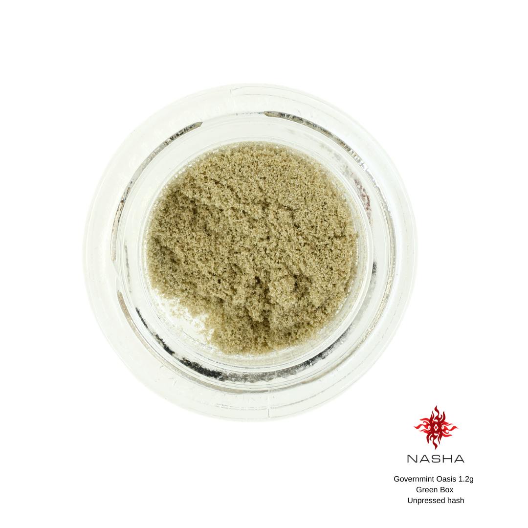 NASHA - Governmint Oasis 1.2g Green Unpressed Hash (Bandwagon Gardens) - 1