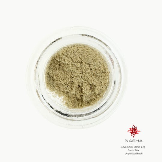 NASHA - Governmint Oasis 1.2g Green Unpressed Hash (Bandwagon Gardens) - 1