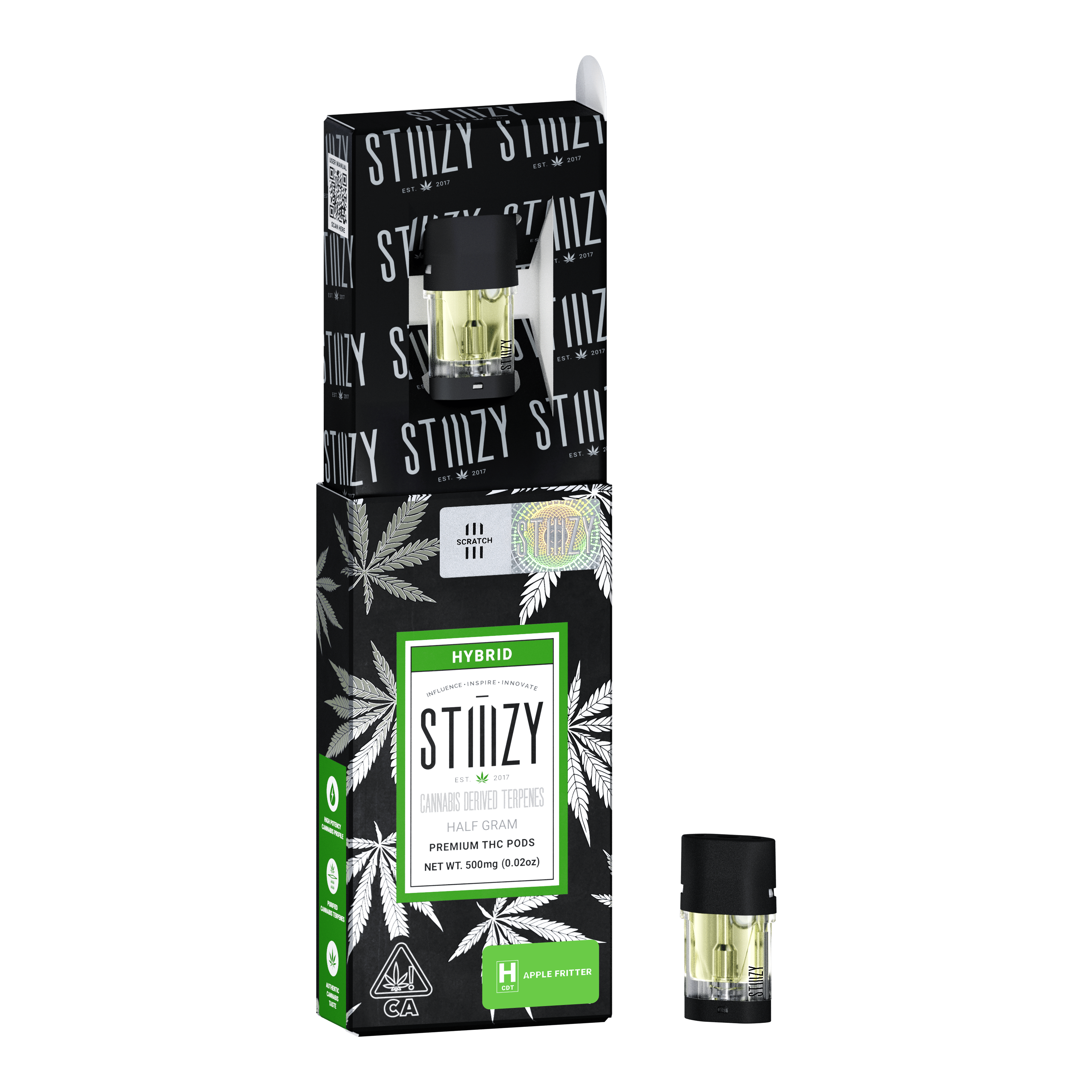 STIIIZY - Vape Cartridge - APPLE FRITTER .5G CDT Pod - STIIIZY - 1