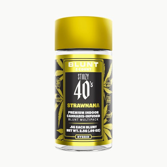STIIIZY - - STRAWNANA - .5G 40's Infused Mini Blunt 5 Pack - 1