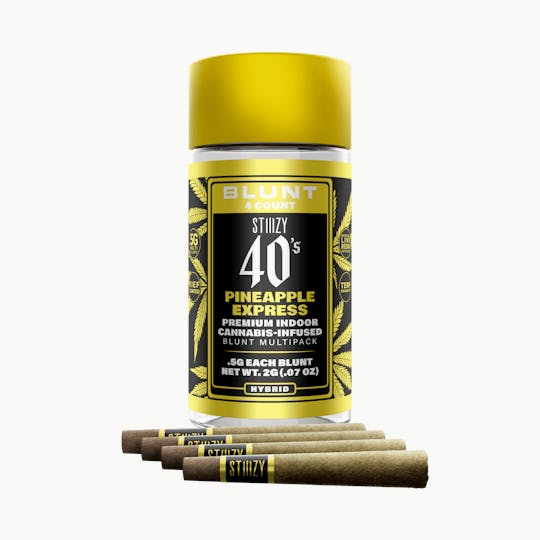 STIIIZY - - PINEAPPLE EXPRESS - .5G 40's Infused Mini Blunt 5 Pack - 1