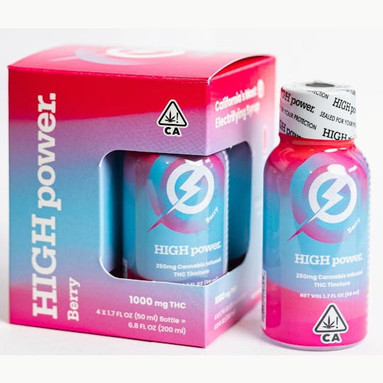 HIGH power syrup - HIGH Power syrup - Berry 1000mg THC (4 Pack) - 1