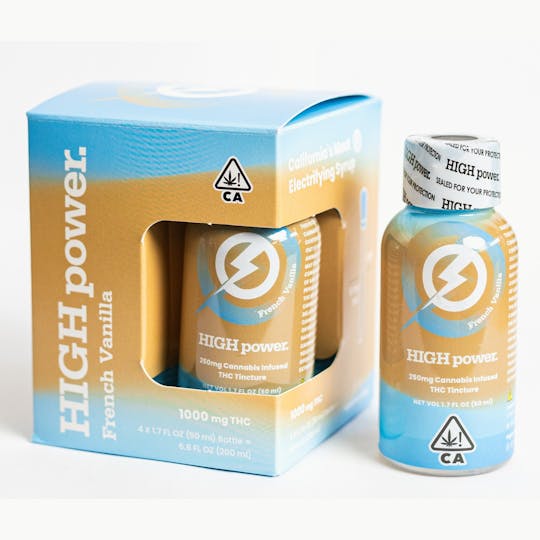 HIGH power syrup - HIGH power syrup - French Vanilla 1000mg THC (4 Pack) - 1
