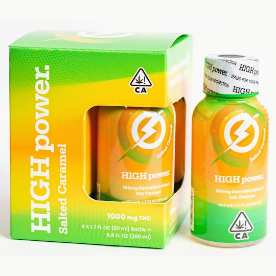 HIGH power syrup - HIGH Power Syrup - Salted Caramel 1000mg THC (4 Pack) - 1