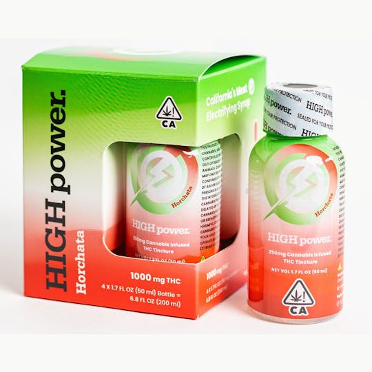 HIGH power syrup - HIGH Power syrup - Horchata 1000mg THC (4 Pack) - 1
